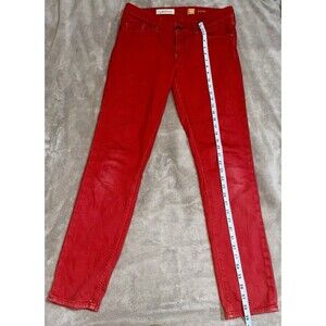 PILCRO AND THE LETTERPRESS Stet Red Skinny Jeans Size 30